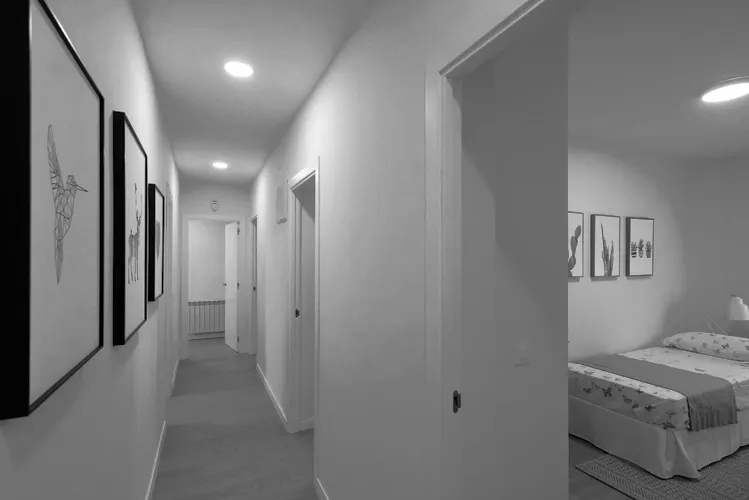 Foto de pasillo en un piso en alquiler