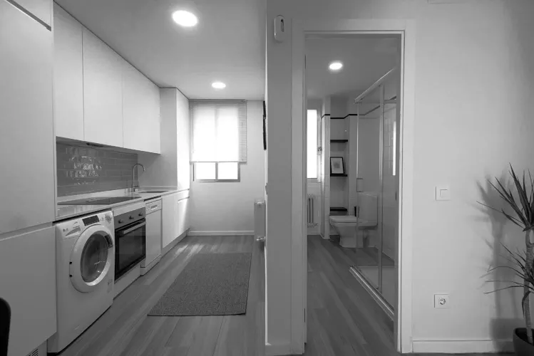 Foto de cocina en un piso en alquiler