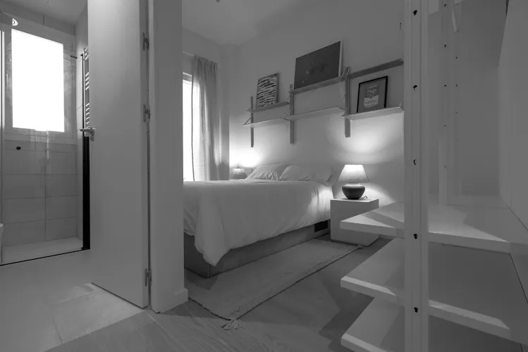 Foto de dormitorio en un piso en alquiler