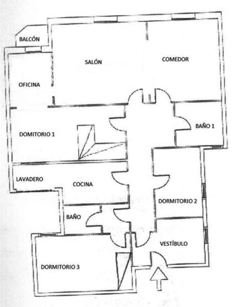 Photo of the plan in a flat for rent