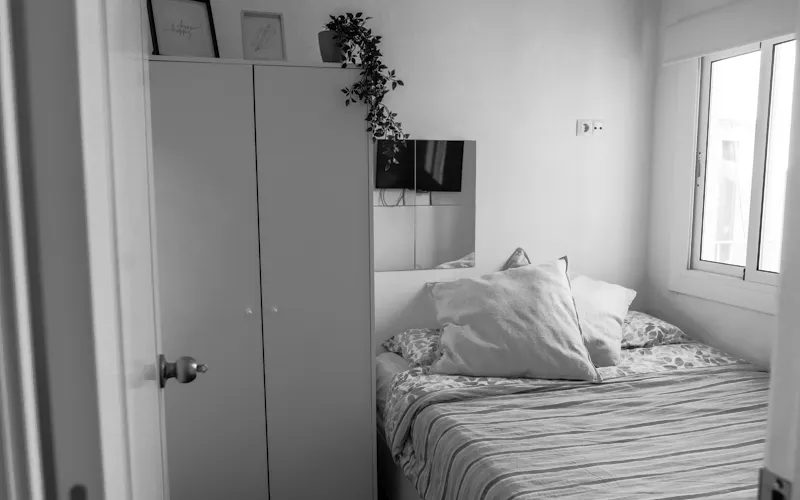 Foto de dormitorio en un piso en alquiler