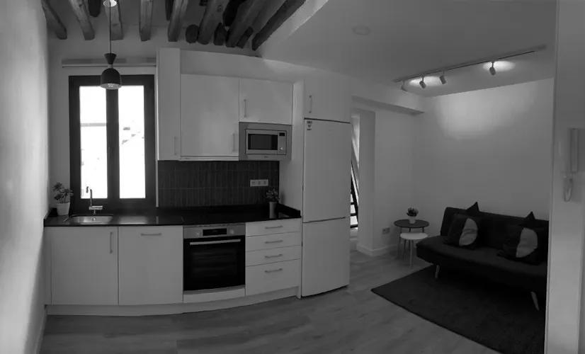 Foto de cocina en un piso en alquiler