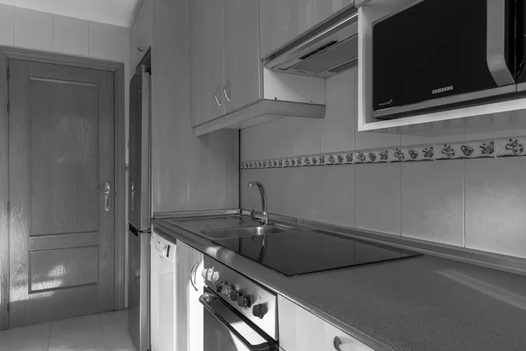 Foto de cocina en un piso en alquiler