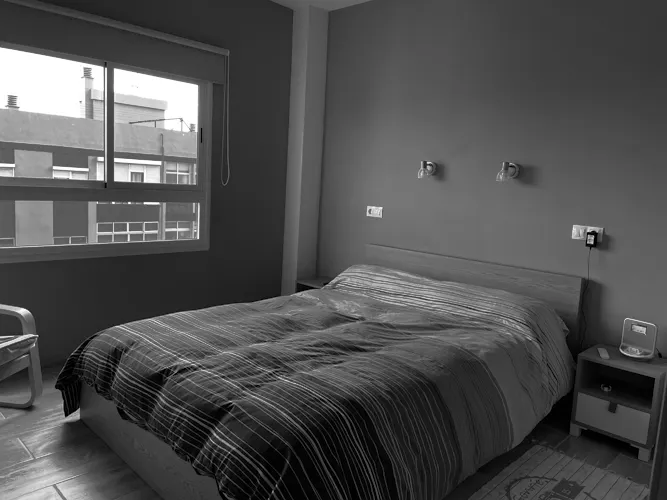 Foto de dormitorio en un piso en alquiler