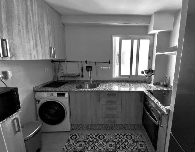 Foto de cocina en un piso en alquiler