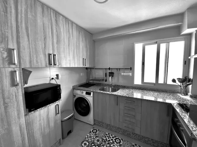 Foto de cocina en un piso en alquiler