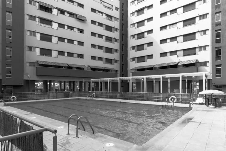 Foto de piscina en un piso en alquiler