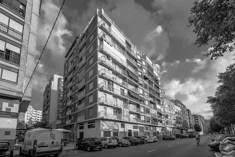 Foto de fachada en un piso en alquiler