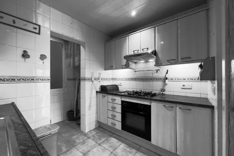 Foto de cocina en un piso en alquiler