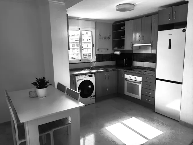 Foto de cocina en un piso en alquiler