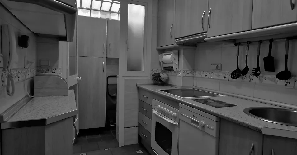 Foto de cocina en un piso en alquiler