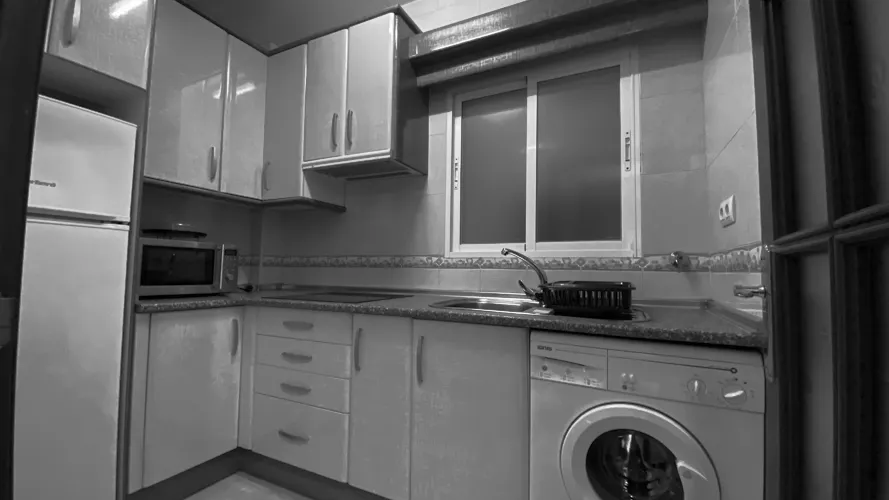 Foto de cocina en un piso en alquiler