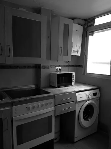 Foto de cocina en un piso en alquiler