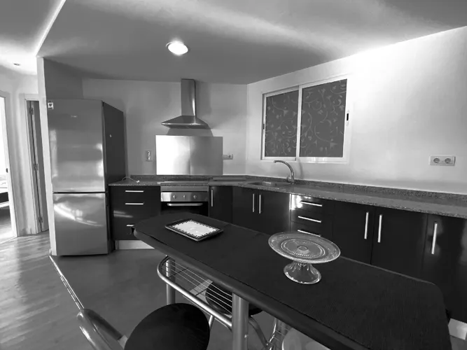 Foto de cocina en un piso en alquiler