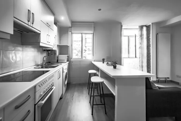 Foto de cocina en un piso en alquiler