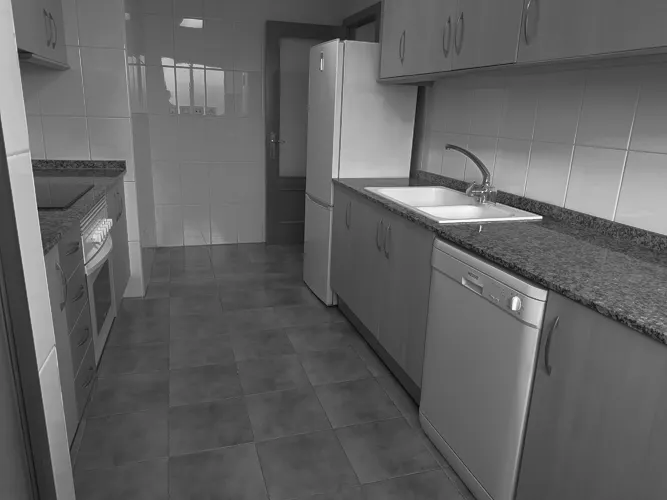 Foto de cocina en un piso en alquiler