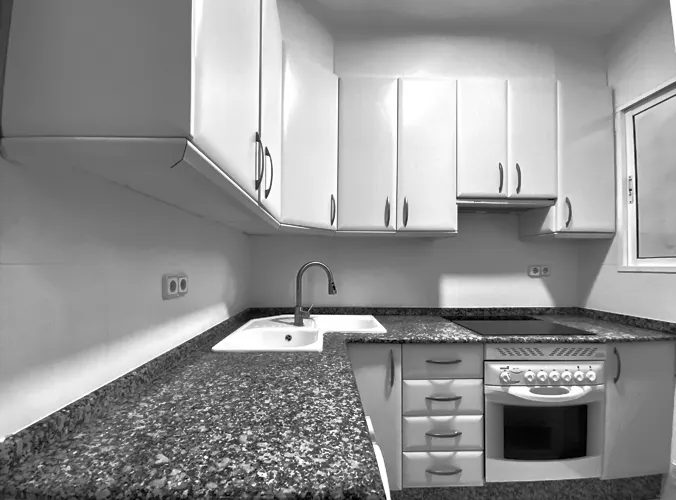 Foto de cocina en un piso en alquiler