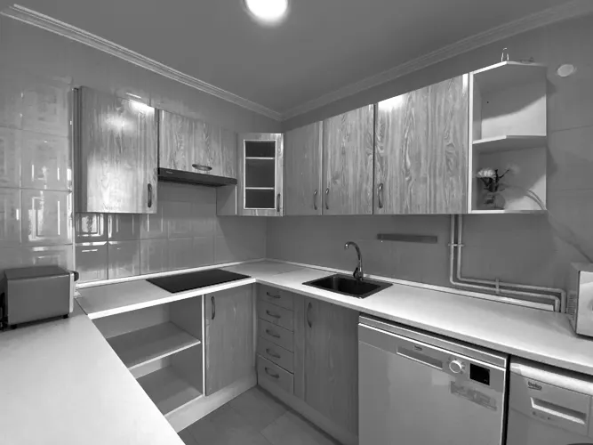 Foto de cocina en un piso en alquiler