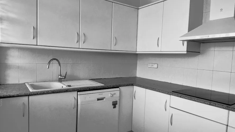 Foto de cocina en un piso en alquiler