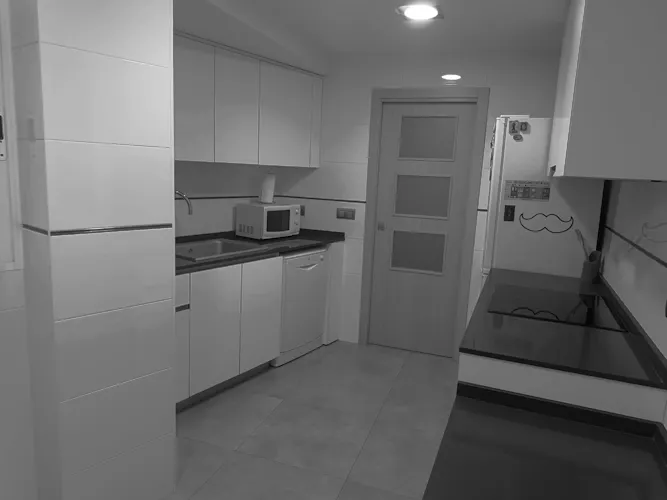 Foto de cocina en un piso en alquiler