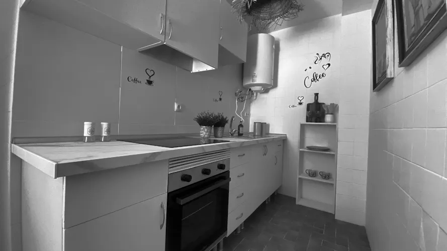 Foto de cocina en un piso en alquiler