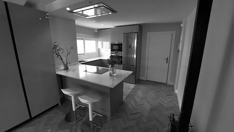Foto de cocina en un piso en alquiler