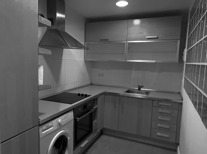 Foto de cocina en un piso en alquiler