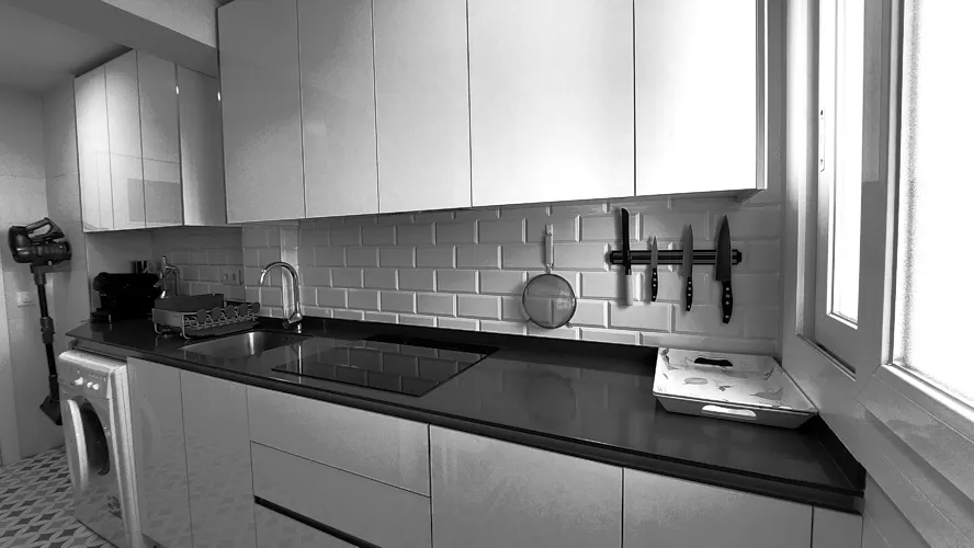 Foto de cocina en un piso en alquiler
