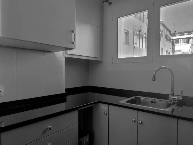 Foto de cocina en un piso en alquiler