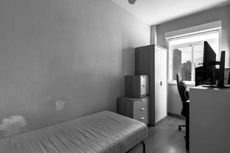 Foto de dormitorio en un piso en alquiler