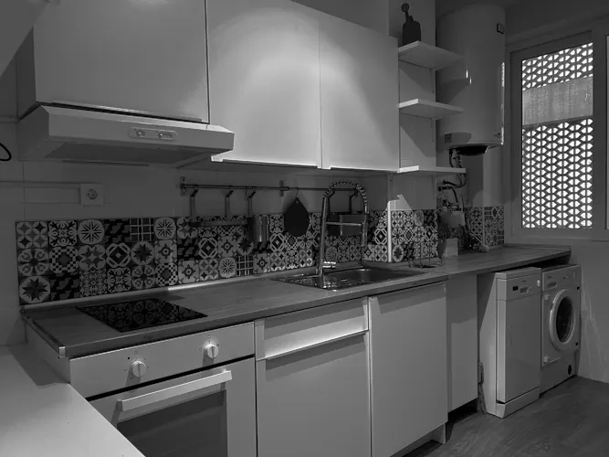Foto de cocina en un piso en alquiler
