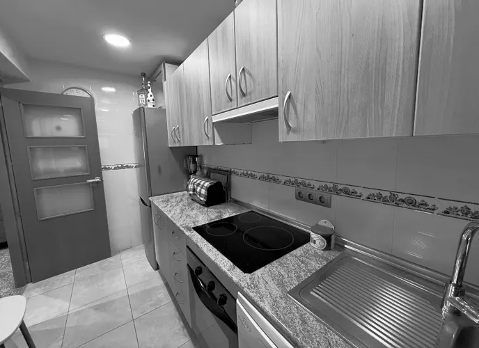 Foto de cocina en un piso en alquiler