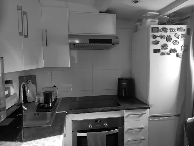 Foto de cocina en un piso en alquiler