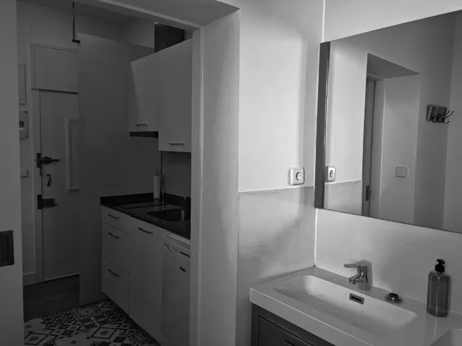 Foto de cocina en un piso en alquiler