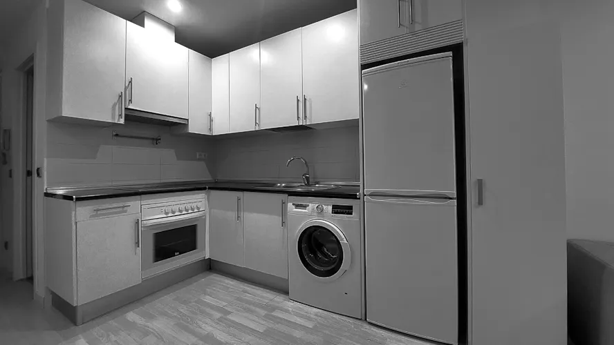 Foto de cocina en un piso en alquiler