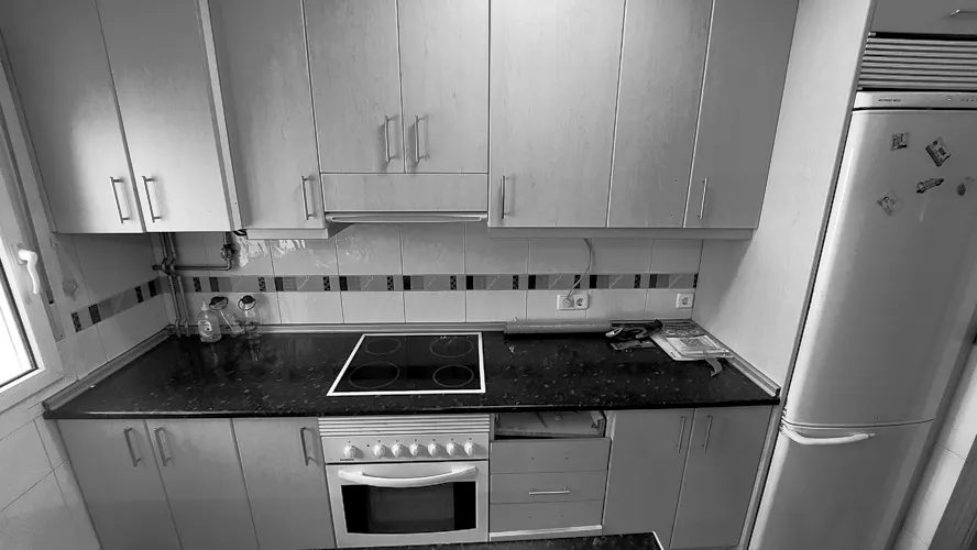 Foto de cocina en un piso en alquiler