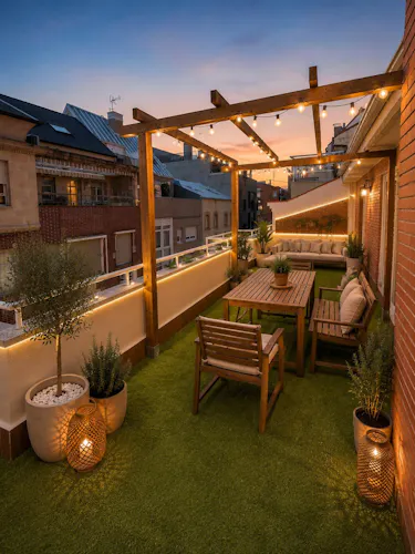 Foto de terraza en un piso en alquiler