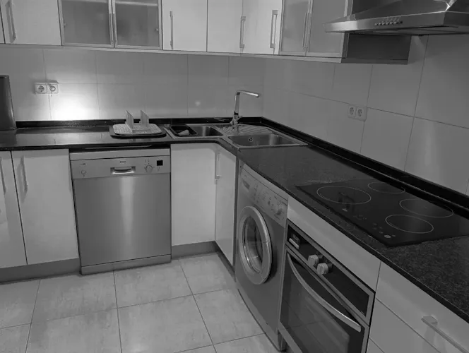 Foto de cocina en un piso en alquiler