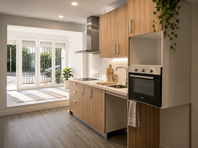 Foto de cocina en un piso en alquiler